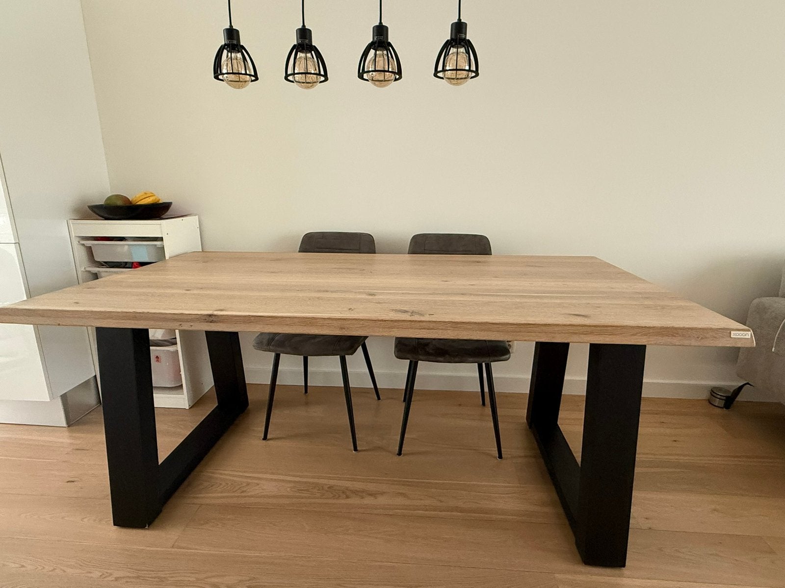 Houten xooon tafel, 90x 200 cm, Huis en Inrichting, Tafels | Eettafels, Ophalen, 50 tot 100 cm, Zo goed als nieuw, 150 tot 200 cm