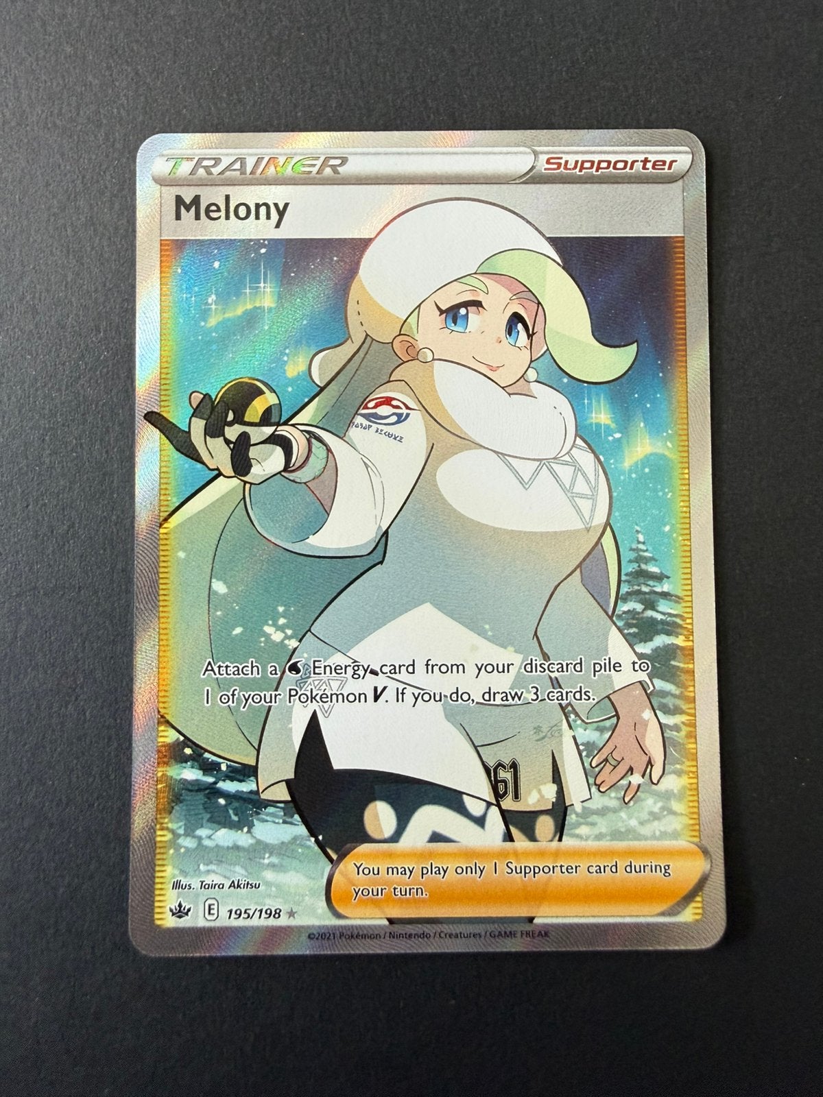Chilling Reign 195/198 Melony, Hobby en Vrije tijd, Verzamelkaartspellen | Pokémon, Ophalen of Verzenden, Nieuw, Losse kaart