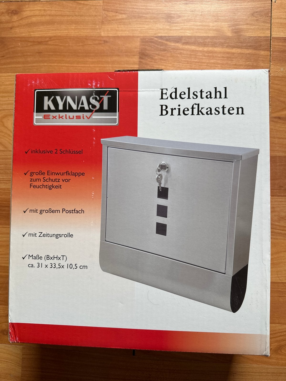 Nieuwe Kynast RVS Brievenbus - Edelstaal (2 stuks), Ophalen of Verzenden, Nieuw, Rvs, Wandbrievenbus