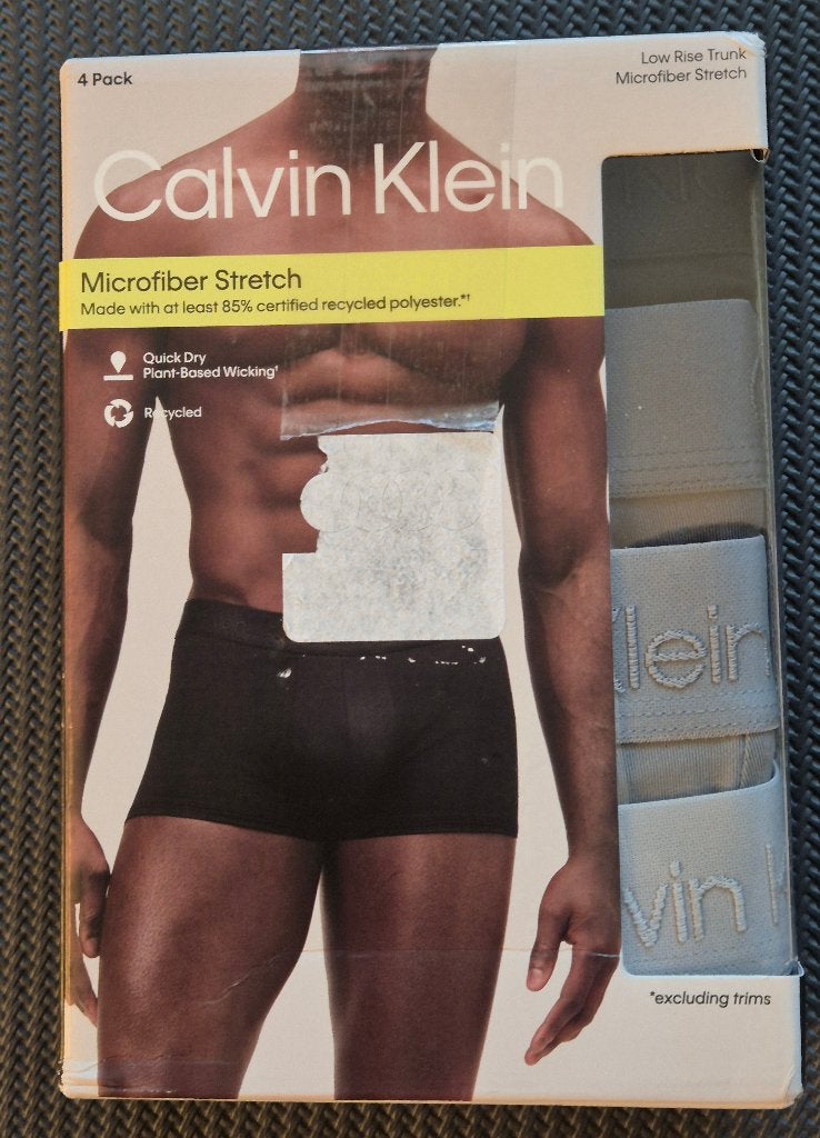 Calvin Klein 4-pack microfiber boxershorts maat M, Kleding | Heren, Ondergoed, Verzenden, Grijs, Levi’s, Boxer