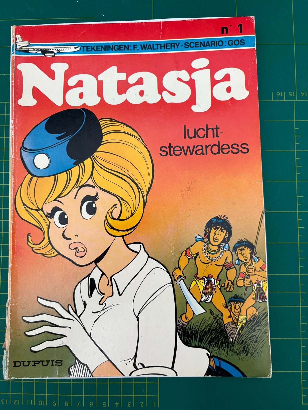 Natasja - Luchtstewardess (nr. 1) - Dupuis, Eén stripboek, Ophalen of Verzenden, Gelezen