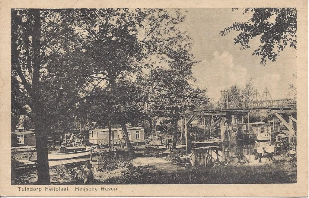 Tuindorp Heijplaat (Z.H.) Heijsche Haven, Woonschip, Volk, Ophalen of Verzenden, 1920 tot 1940, Ongelopen, Zuid-Holland
