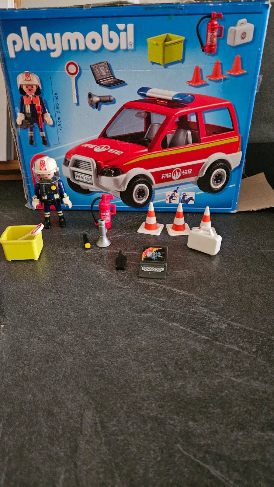 Playmobil Brandweer Auto met Figuren en Accessoires, Gebruikt, Complete set, Voertuig, Ophalen of Verzenden