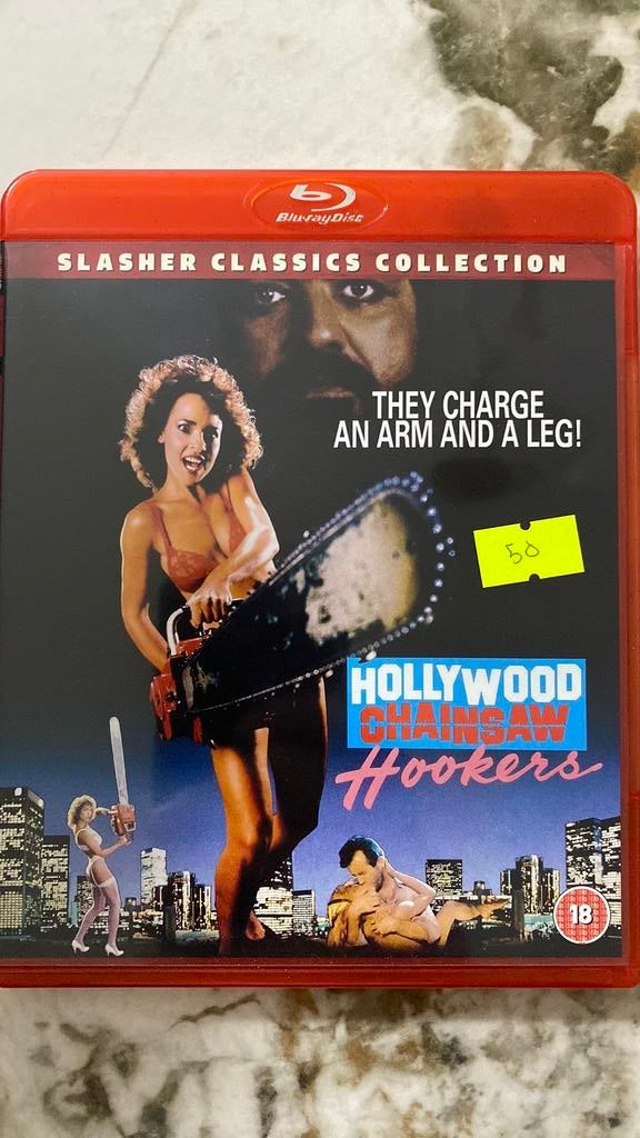 Hollywood chainsaw hookers blu ray slasher classics, Ophalen of Verzenden, Zo goed als nieuw, Horror
