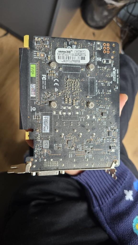 GTX 1050 Ti 4GB, Computers en Software, Videokaarten, Gebruikt, HDMI, Ophalen of Verzenden, GDDR5