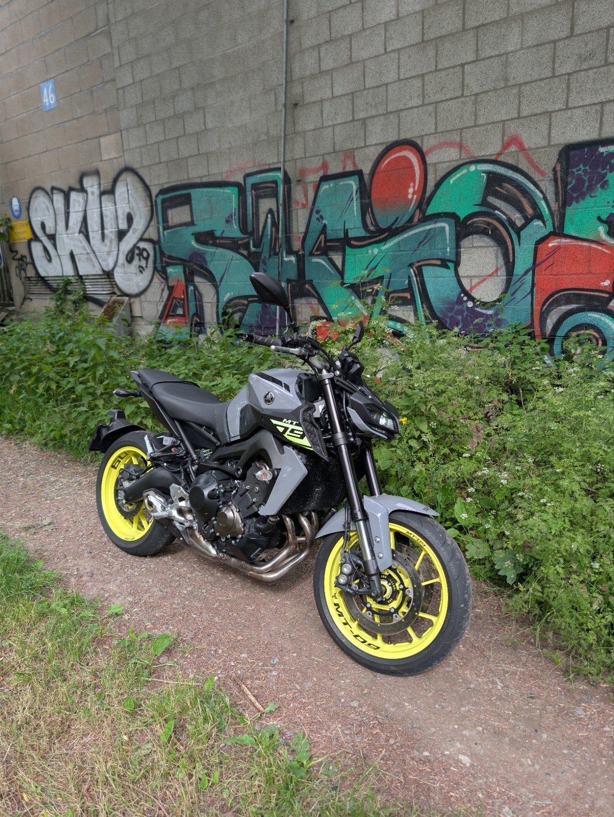 Yamaha mt-09 night fluo, ABS, Gebruikt, 3 cilinders, Particulier