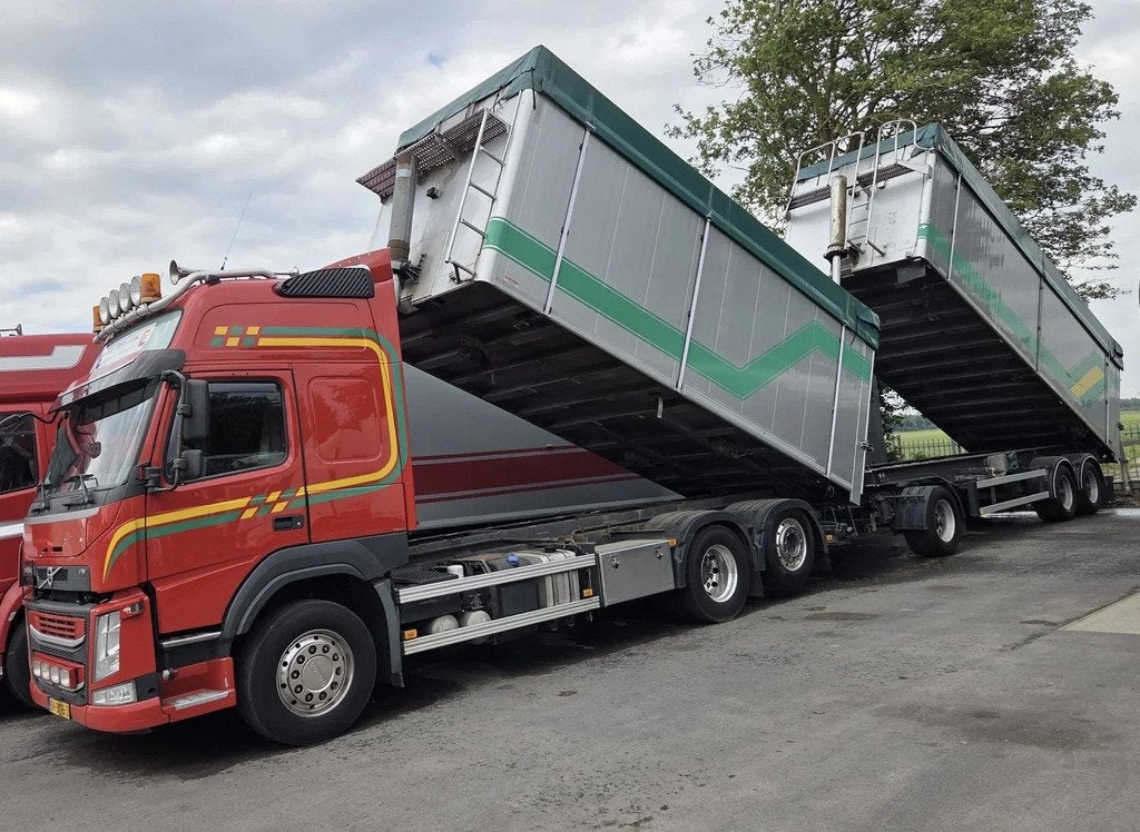 Volvo FM 450 COMBI -6x2- NL truck- Kipper- TOP CONDITION- Eu, Automaat, Euro 6, Bedrijf, Diesel