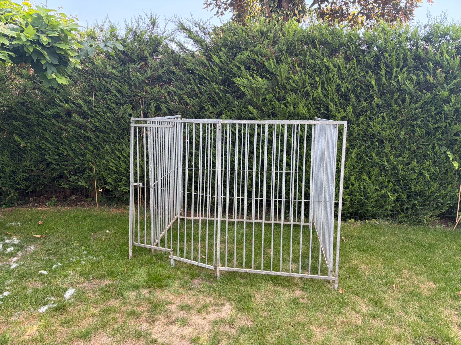 Hondenren buiten kennel. 4 delen met deur, Dieren en Toebehoren, Hondenhokken, Ophalen, Hondenkennel, 100 cm of meer, 110 cm of meer
