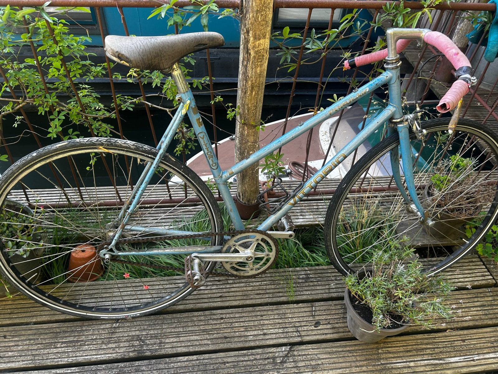 Vittorio racefiets - Vintage - dames, Fietsen en Brommers, Gebruikt, Staal, 53 tot 57 cm, Ophalen