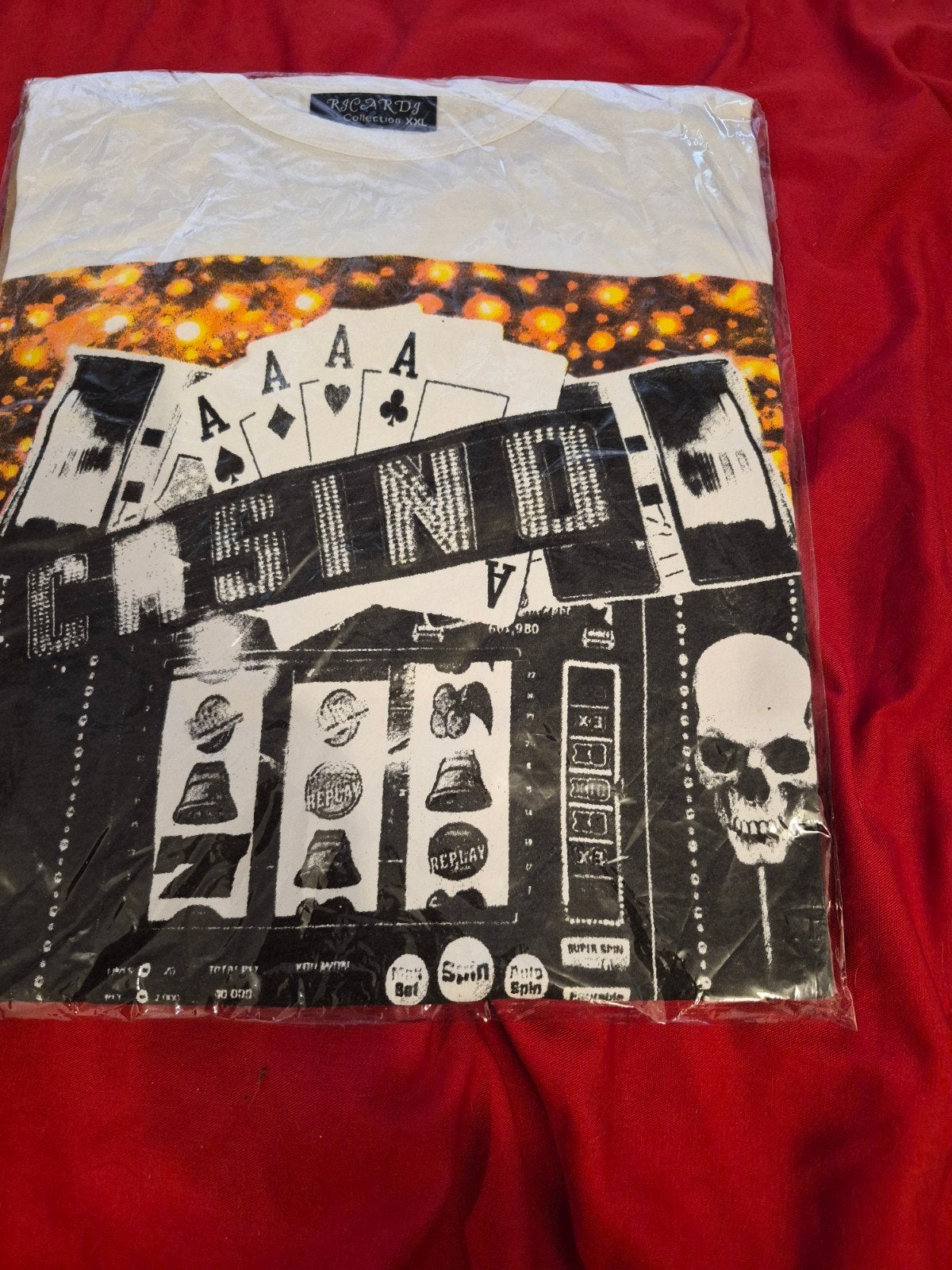 Riccardi Casino Jackpot T-shirt - Nieuw, Riccardi, Wit, Nieuw, Overige maten