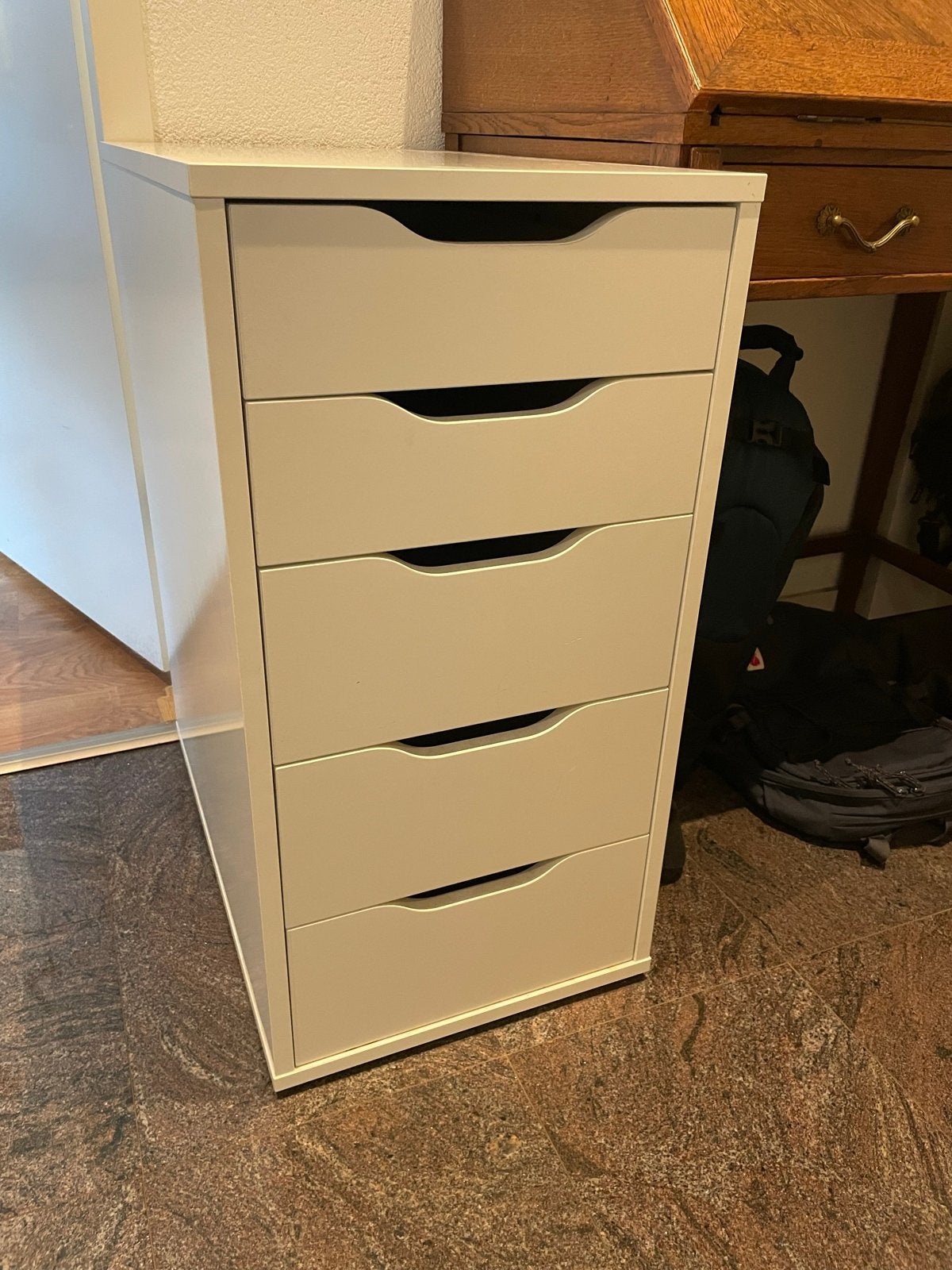 IKEA Alex ladeblok met 5 laden - Wit, Huis en Inrichting, Ophalen, Overige materialen, Minder dan 50 cm, Gebruikt