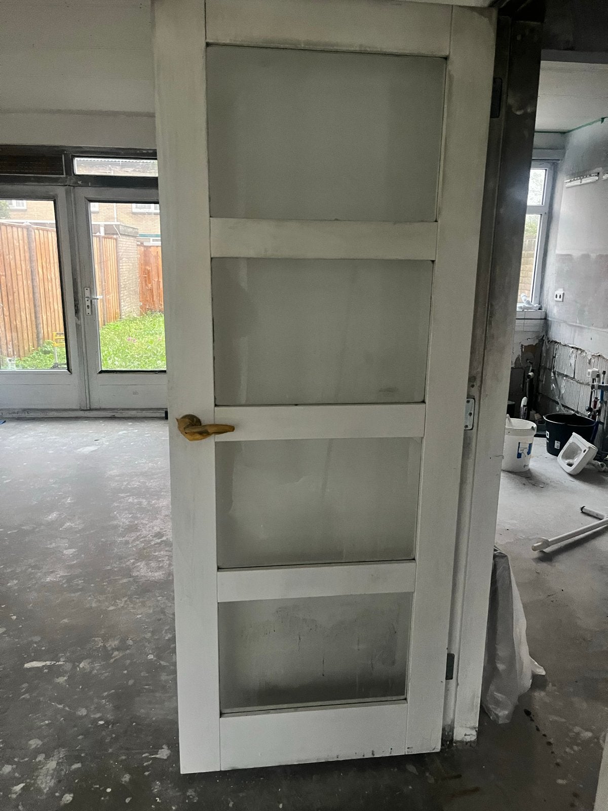 Witte binnendeur 77x201, Ophalen, Gebruikt, 80 tot 100 cm, Binnendeur