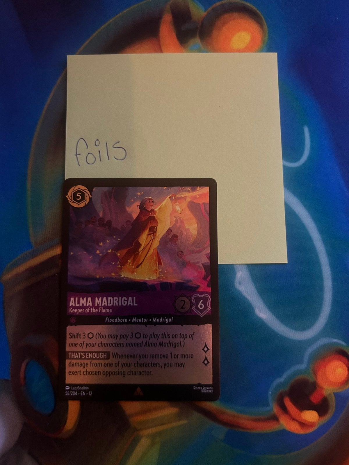 Alma madrigal keeper of the flame foil, Ophalen of Verzenden, Nieuw, Foil