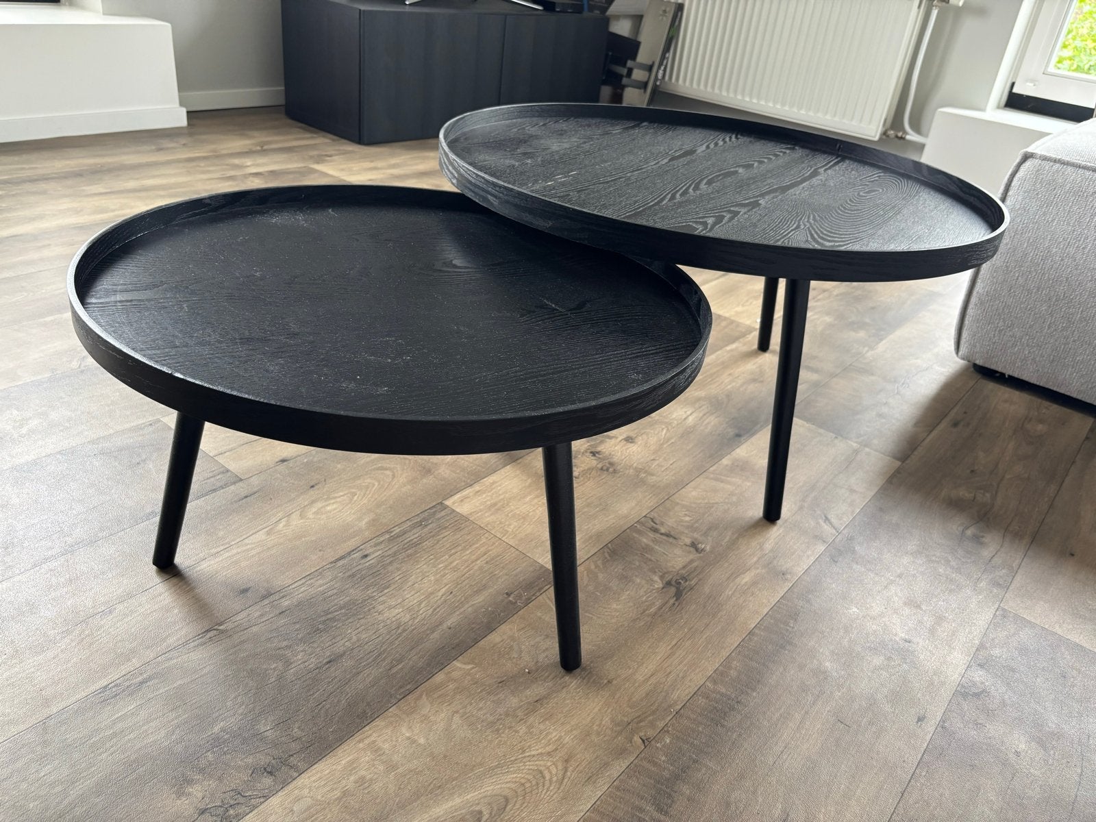Mooie salontafel set, Huis en Inrichting, Ophalen, Gebruikt, Rond, 50 tot 100 cm