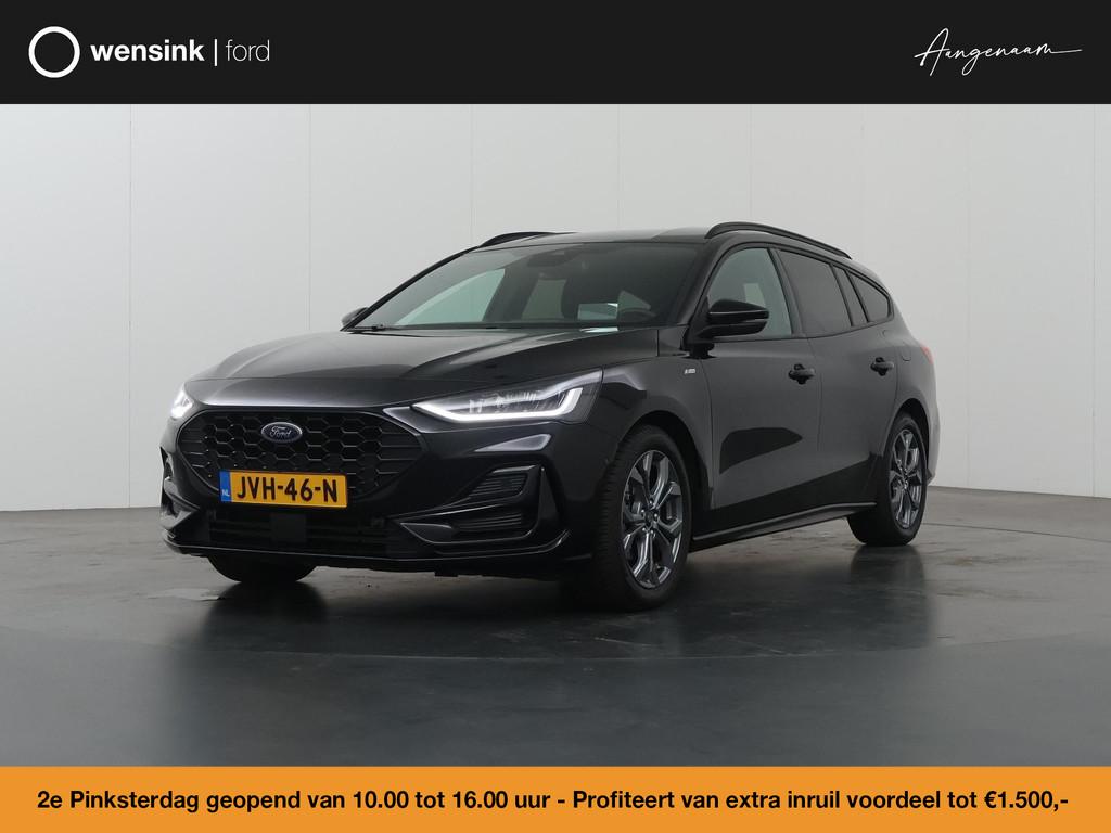 Ford Focus Wagon 1.0 EcoBoost Hybrid ST Line | Trekhaak | Wi, Auto's, Gebruikt, Euro 6, Zwart, Handgeschakeld