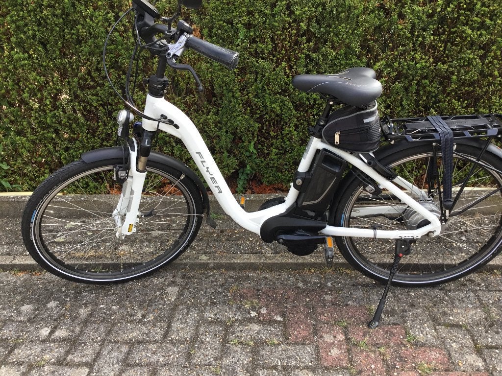 Fiets merk flyer, Fietsen en Brommers, Elektrische fietsen, Zo goed als nieuw, 47 tot 51 cm, 50 km per accu of meer, Ophalen