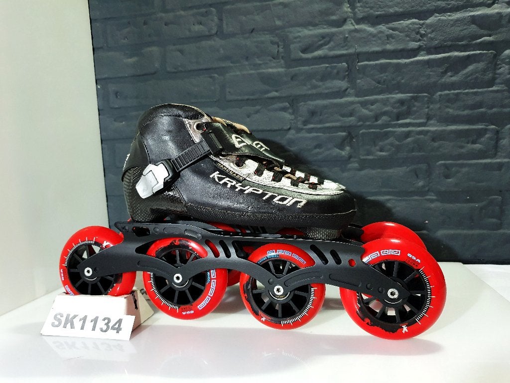 Evo Krypton Skeelers Skates 3x100mm 1x90mm Wielen Maat 37, Verzenden, Kinderen, Zo goed als nieuw, Inline skates 4 wielen