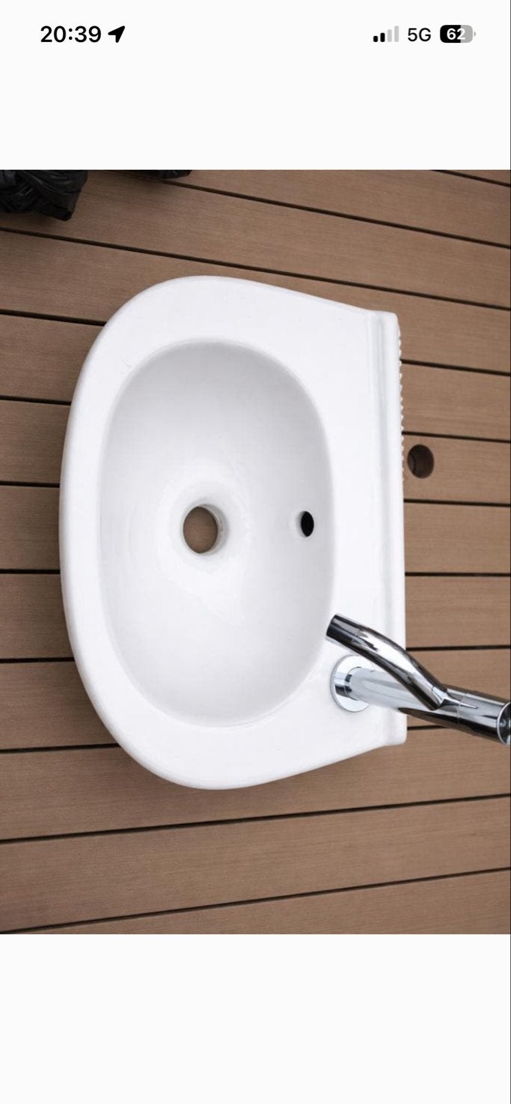 Villeroy & Boch O.novo Compact fontein 36x27,5 cm - rechts, Ophalen of Verzenden, Zo goed als nieuw, Wastafel
