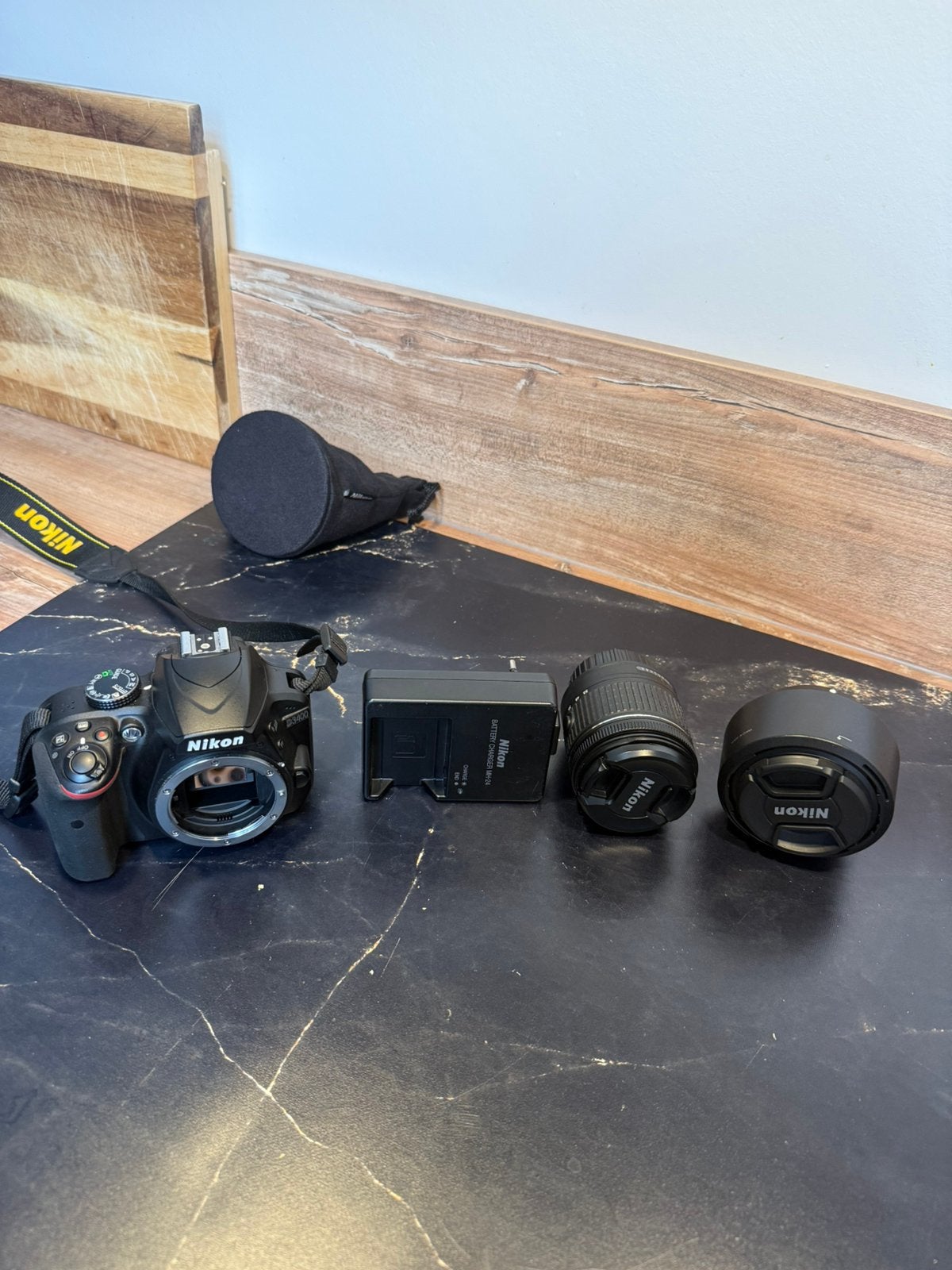 Nikon D3400 +50mm lens en 18/55mm lens, Gebruikt, Ophalen of Verzenden, 24 megapixels, Nikon
