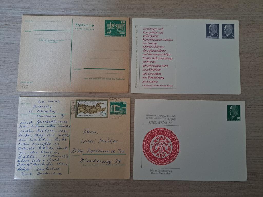 DDR briefkaarten (1), Ophalen of Verzenden, Briefkaart