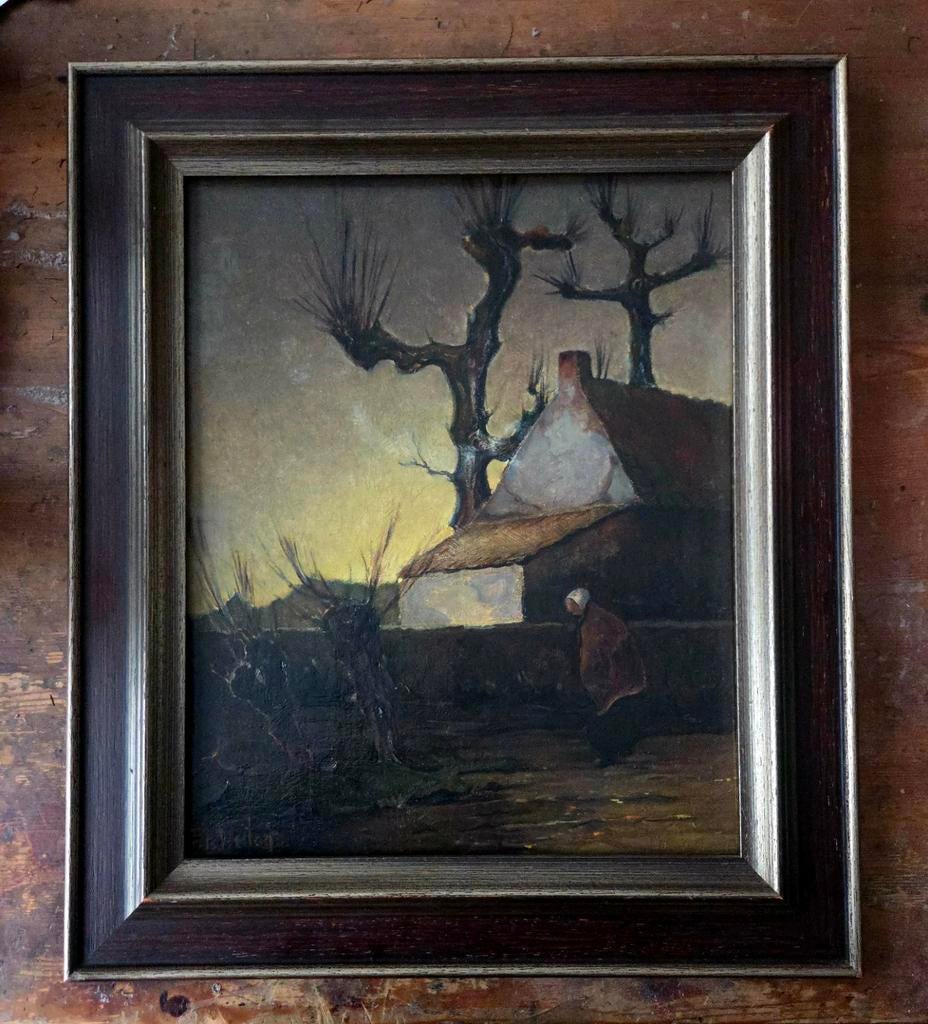 Schilderij Frits Weiland, Antiek en Kunst, Ophalen of Verzenden