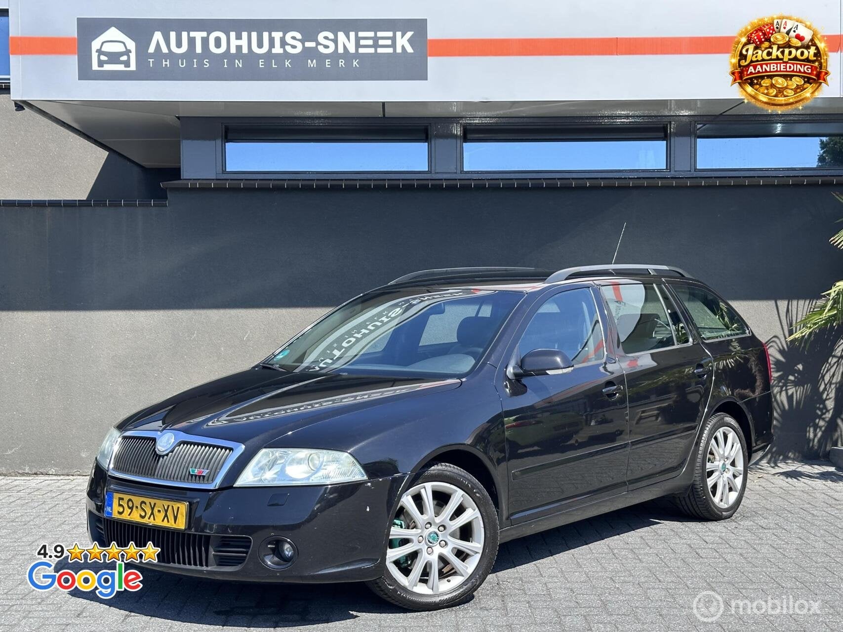 Skoda Octavia Combi RS|200PK | Xenon| Trekhaak |Sportstoelen, Gebruikt, 4 cilinders, 1984 cc, Zwart