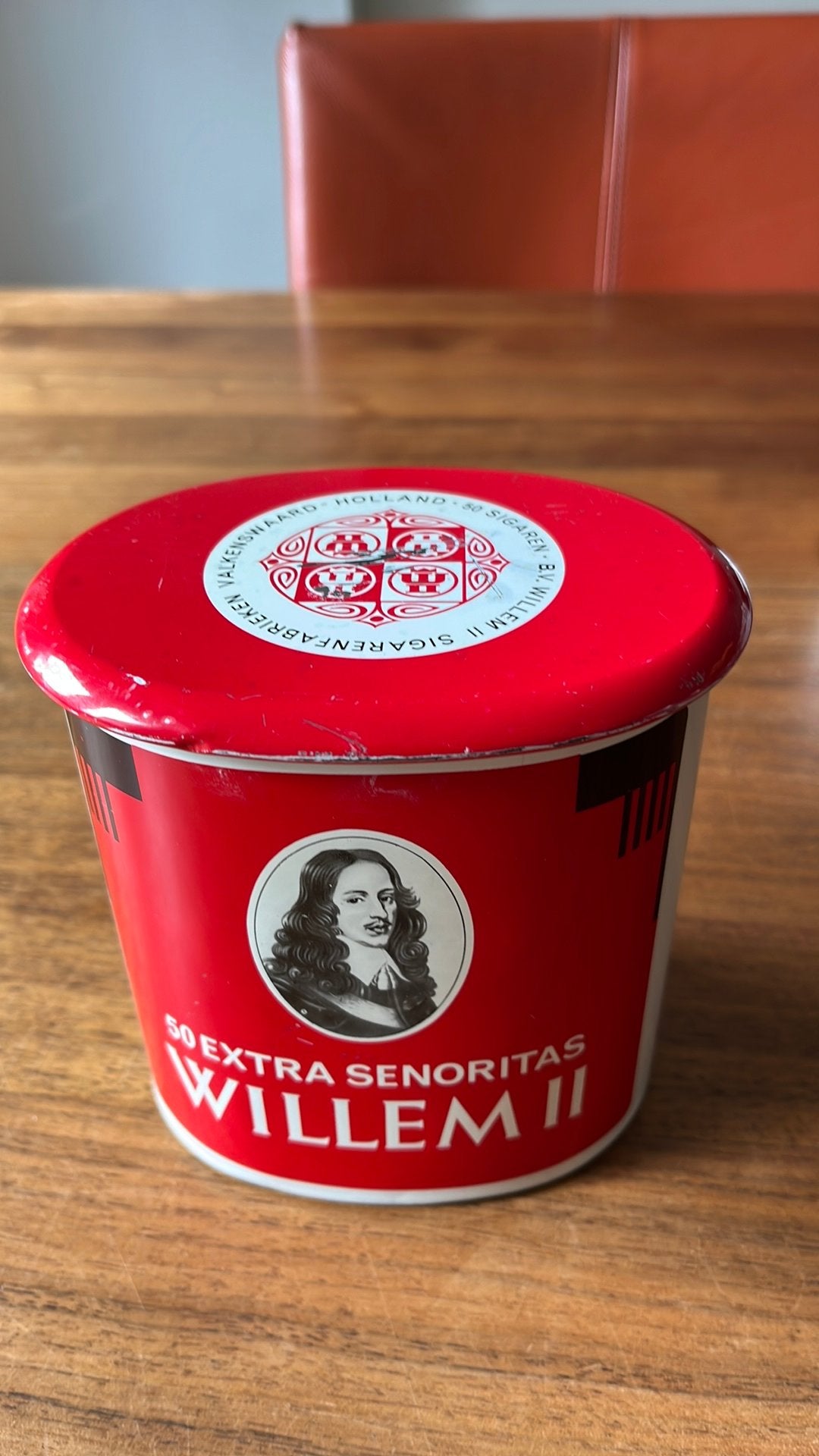 Voor de verzamelaar: sigarenblik van mijn opa, Verzamelen, Ophalen of Verzenden, Gebruikt, Overige, Overige merken