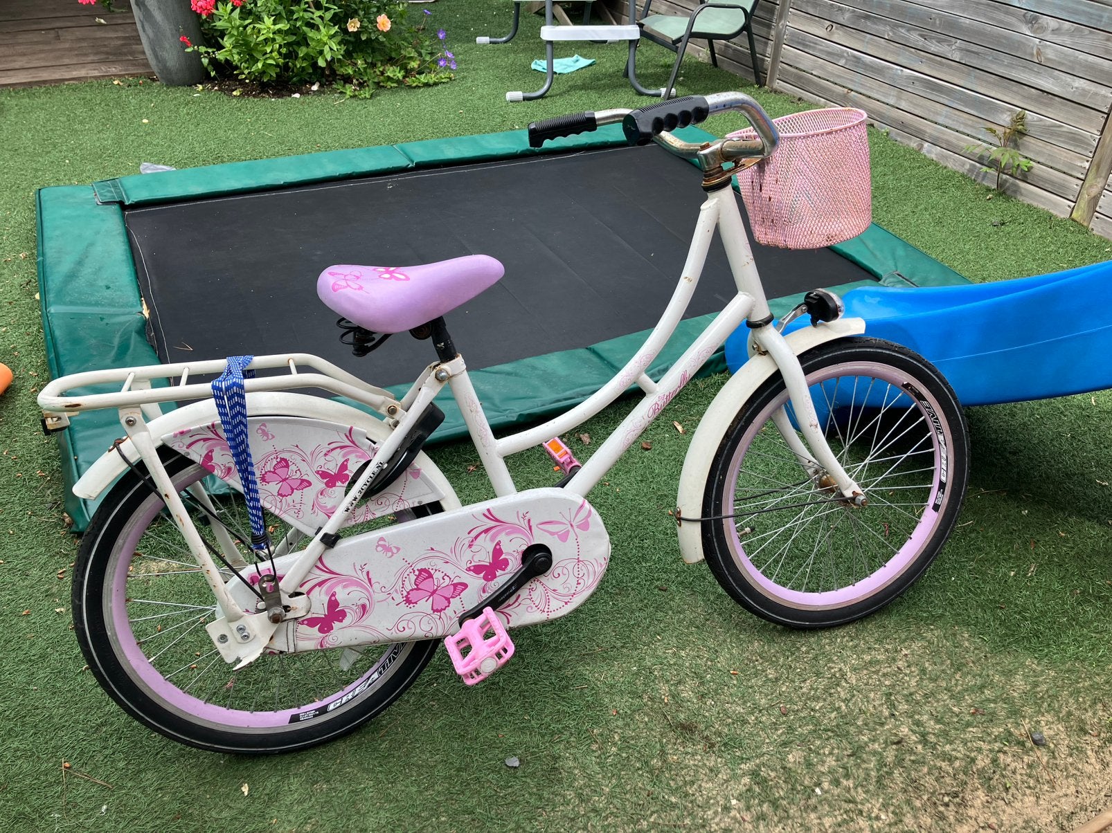 Meisjesfiets 20 inch, Fietsen en Brommers, Ophalen, Gebruikt, Terugtraprem, 20 inch