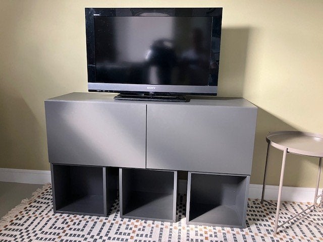 TV Meubelkast, Ophalen, Kunststof, Met deur(en), 100 tot 150 cm