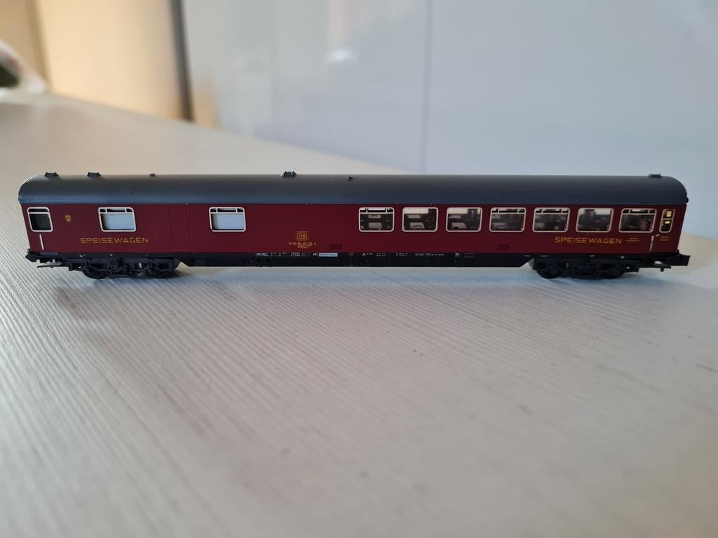 2 Nette Minitrix DSG rijtuigen 3083/3085, Gebruikt, Gelijkstroom, Trix, Wagon