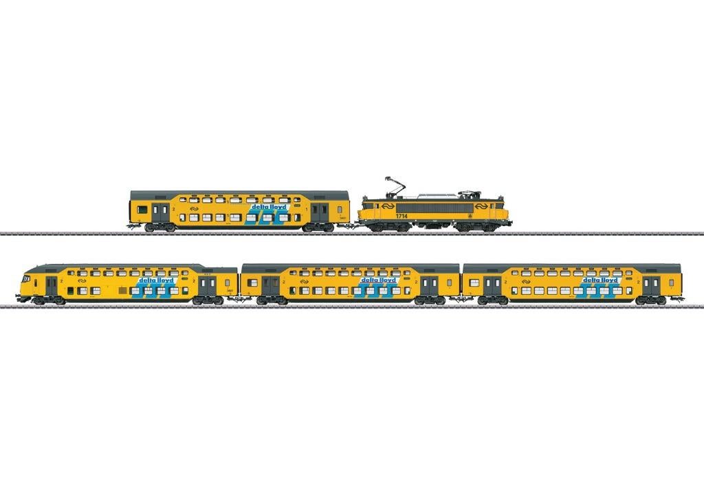 Märklin 26569 – 5-delige NS Dubbeldekker DD-AR "Delta Lloyd", Ophalen, Wisselstroom, Treinset, Nieuw
