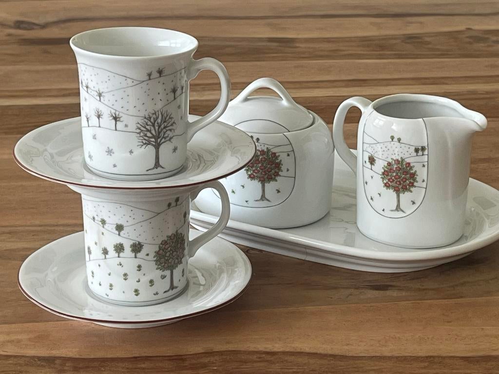 Eschenbach Bavaria "Seasons" Art Deco Porseleinen Set, Antiek en Kunst, Ophalen of Verzenden
