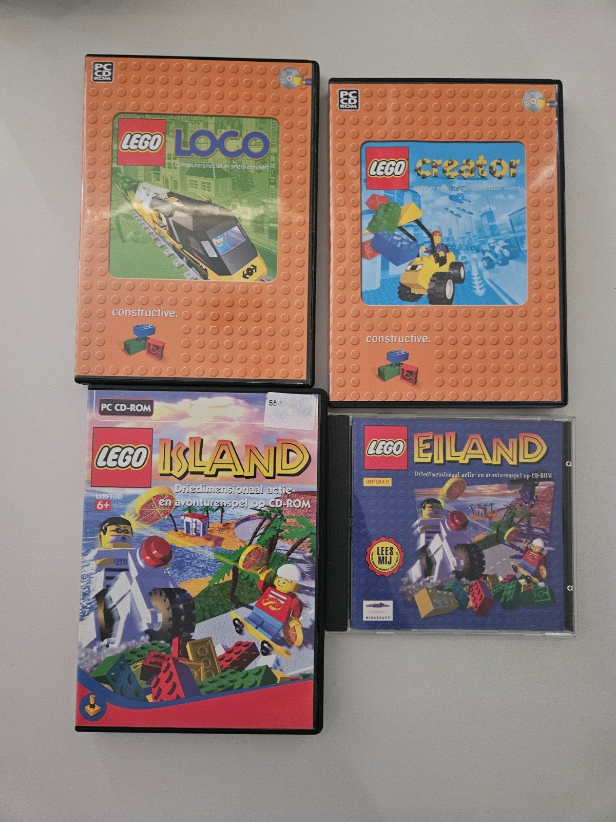 Lego PC CD-ROM Spellen Bundel: Loco, Creator, Island, Eiland, Gebruikt, 1 speler, Ophalen of Verzenden, Vanaf 7 jaar