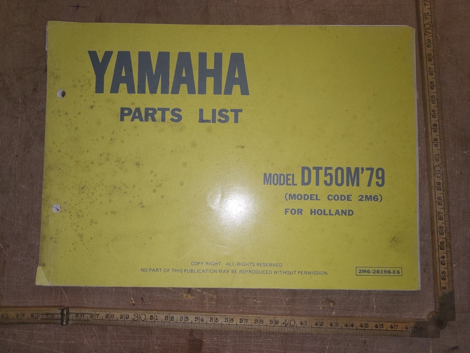 Onderdelen Catalogus Yamaha Dt50m, Ophalen of Verzenden