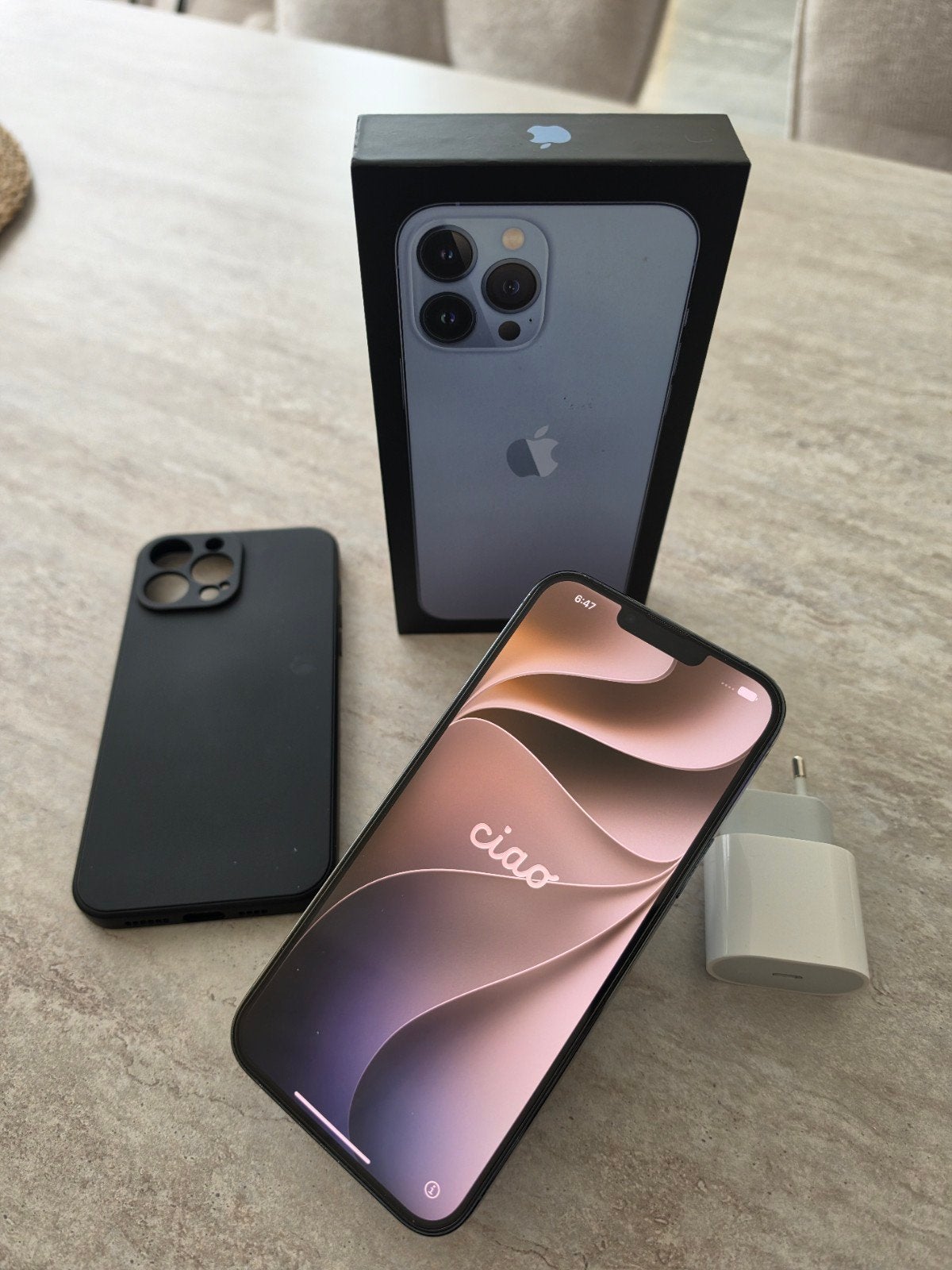 iPhone 13 Pro Max -128GB  Zo goed als nieuw, geen krassen, 128 GB, Zwart, Ophalen of Verzenden, Zonder simlock