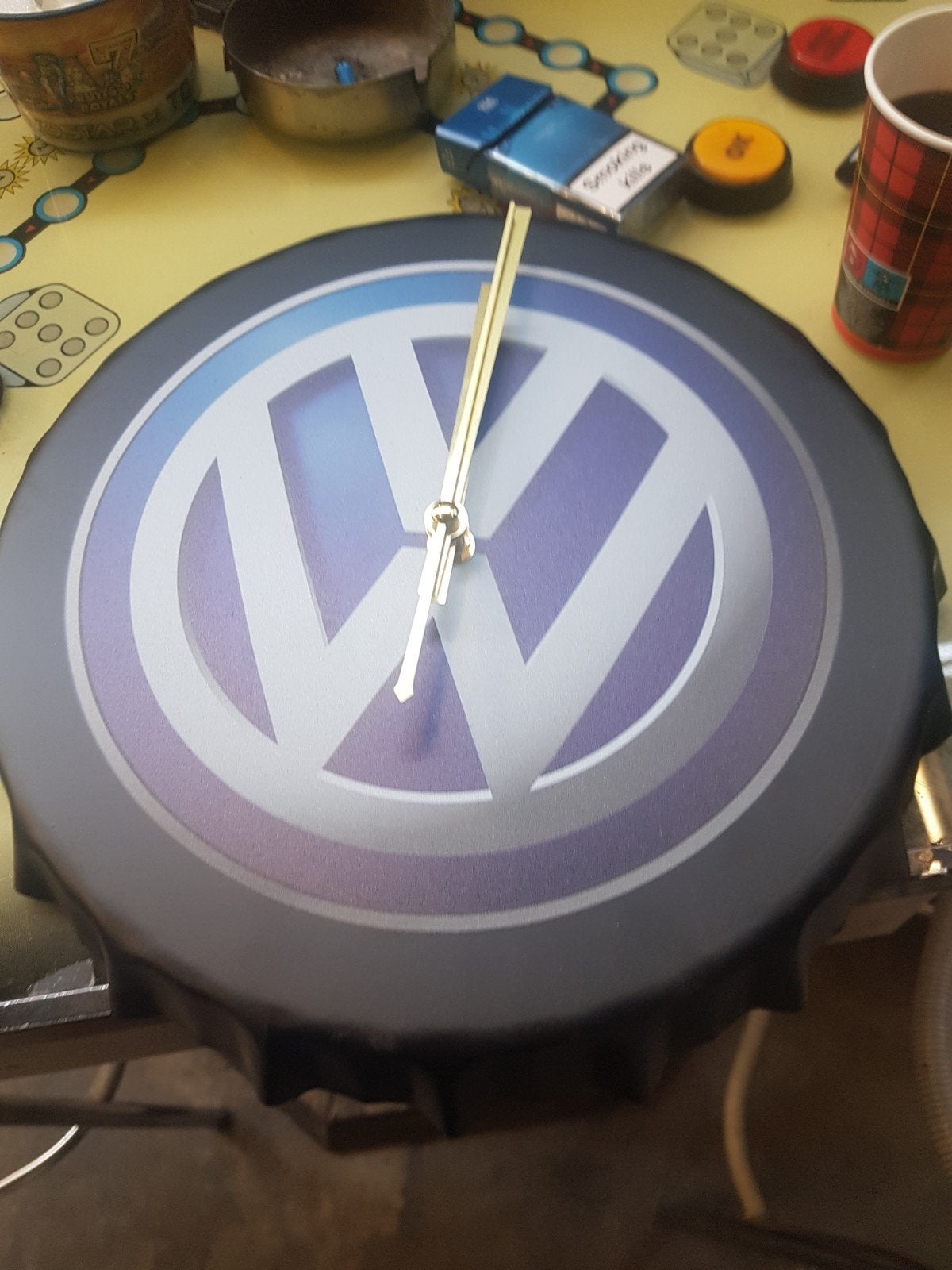 Vw klok Nieuw in doos, Verzamelen, Merken en Reclamevoorwerpen, Ophalen, Nieuw, Reclamebord