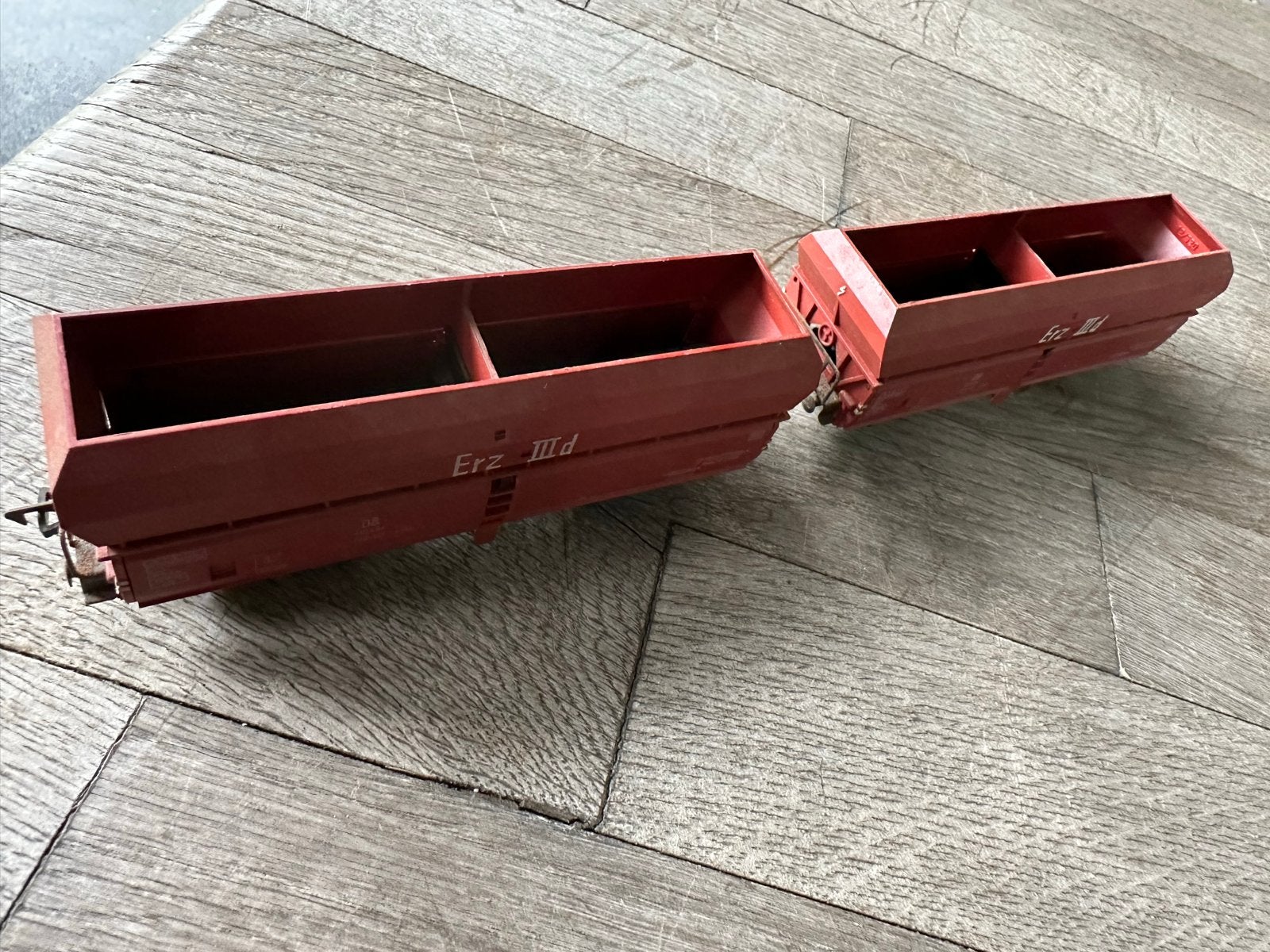 Fleischmann HO Ertswagen set Erz III d - 2 stuks, Hobby en Vrije tijd, Modeltreinen | H0, Wisselstroom, Gebruikt, Fleischmann