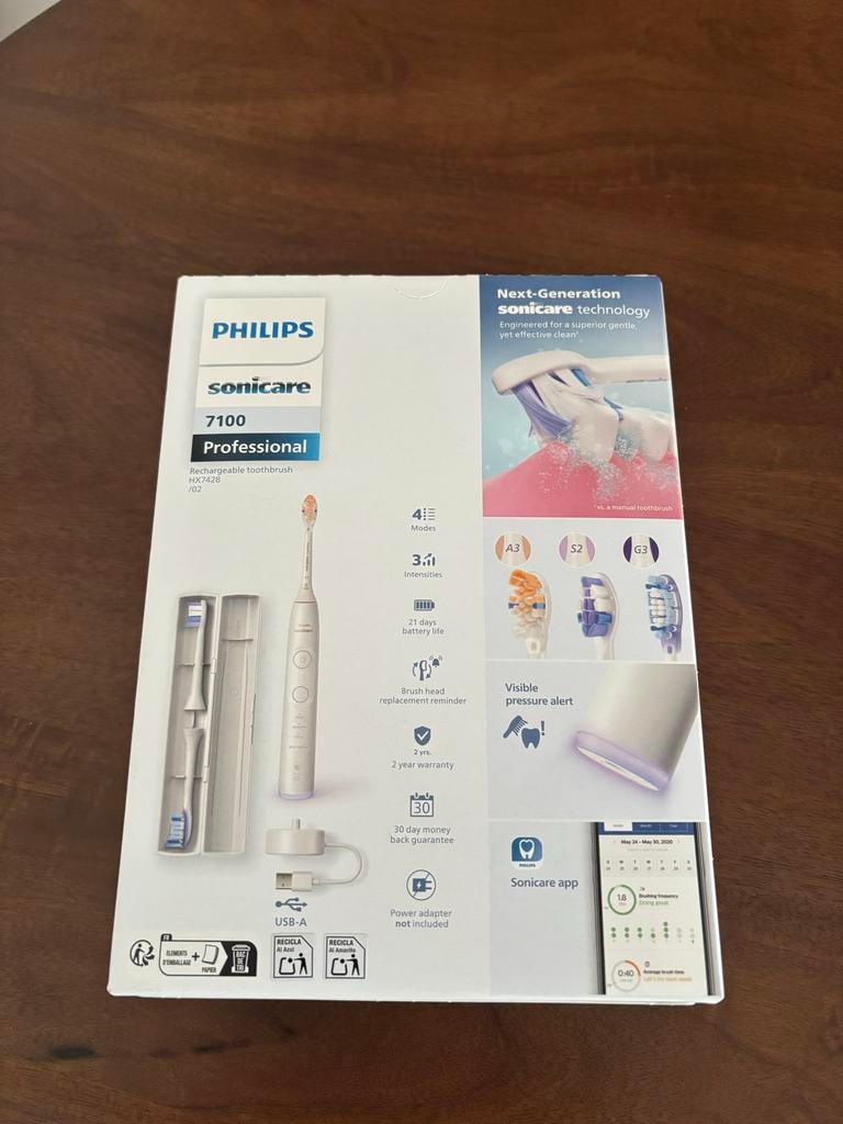 Philips Sonicare 7100 Professional Elektrische Tandenborstel, Ophalen of Verzenden, Nieuw, Mondverzorging