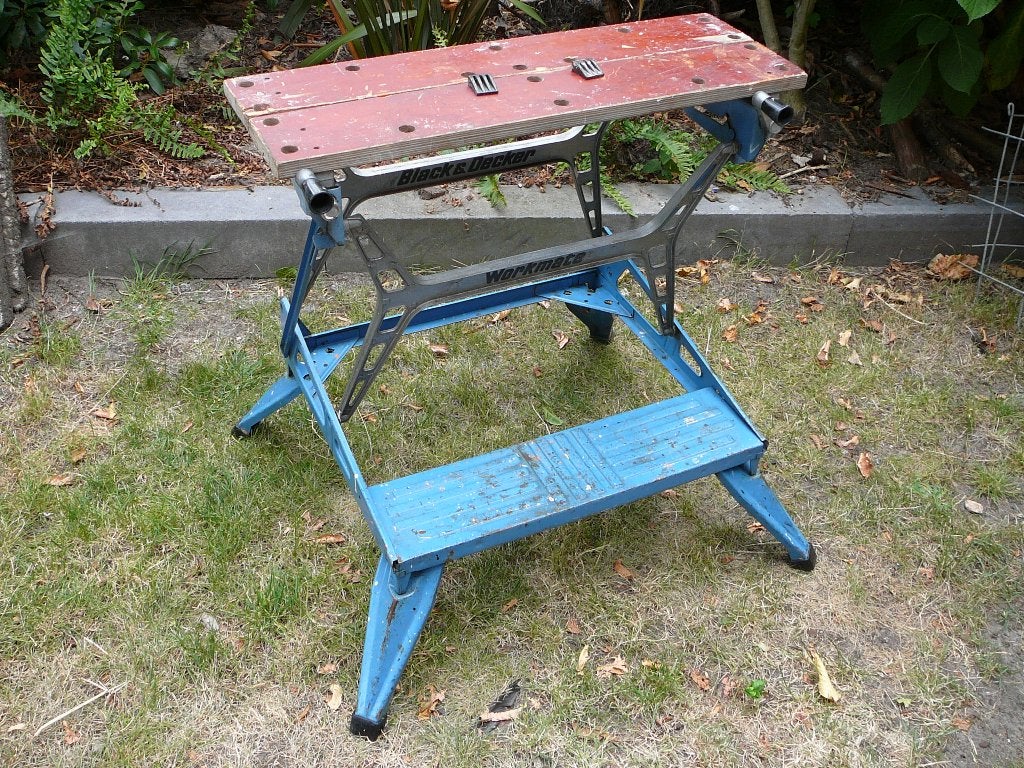 Black en Decker workmate, Doe-het-zelf en Verbouw, Werkbanken, Ophalen, Gebruikt, 70 tot 120 cm, Inklapbaar