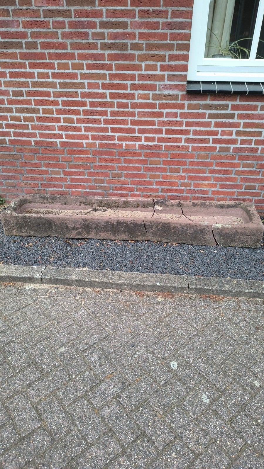 Antieke stenen trog - Decoratieve plantenbak, Ophalen of Verzenden