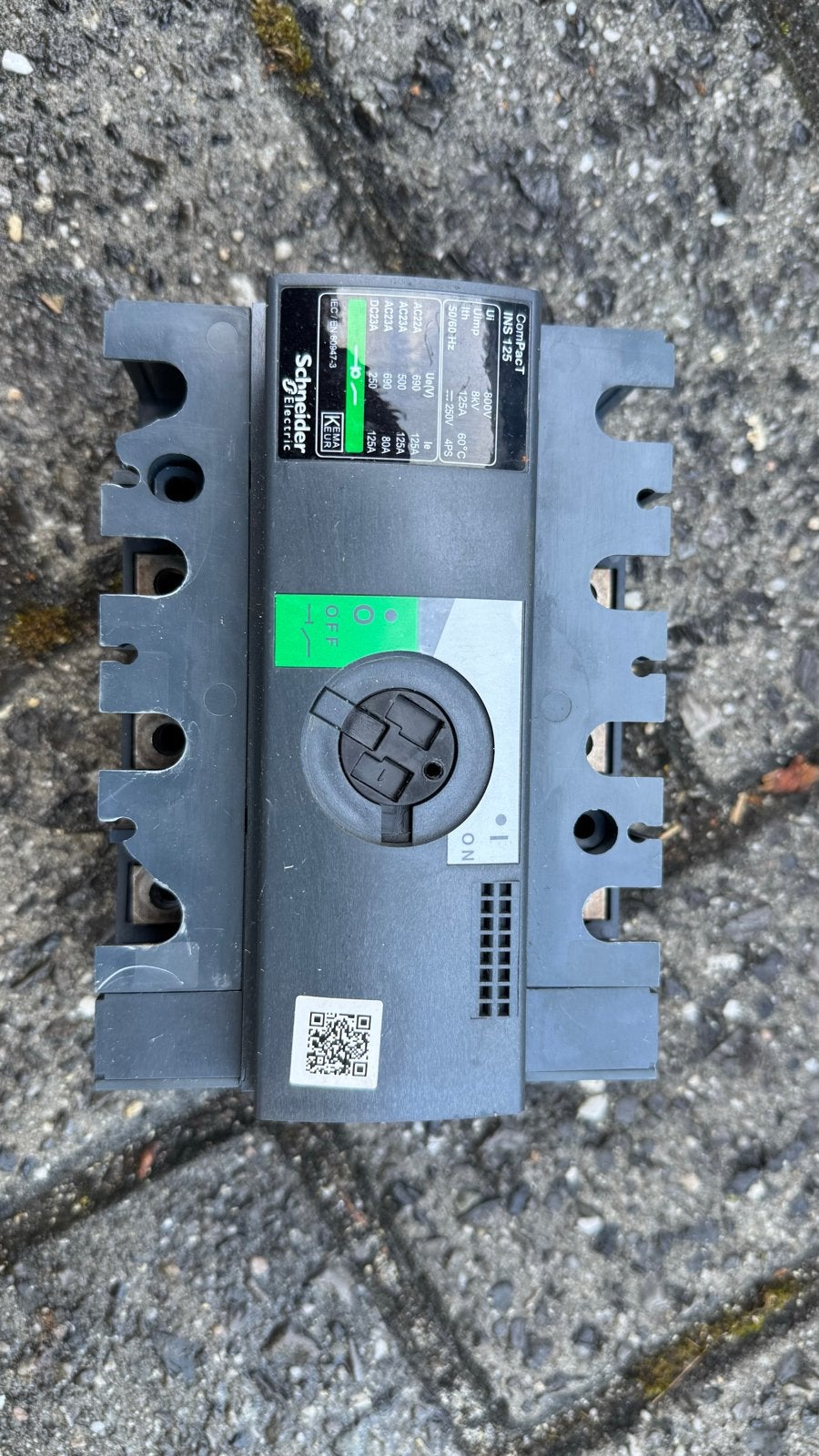 Schneider COMPACT INS 125 Hoofdschakelaar, Ophalen of Verzenden, Zo goed als nieuw, Schneider Electric, Schakelaar