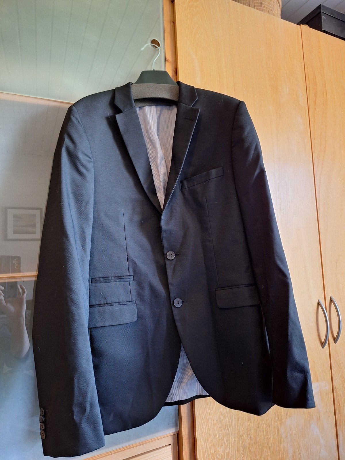 Zwart colbert van Angelo Litrico, maat 52/54 (L), Kleding | Heren, Maat 52/54 (L), Angelo Litrico, Zwart, Ophalen of Verzenden