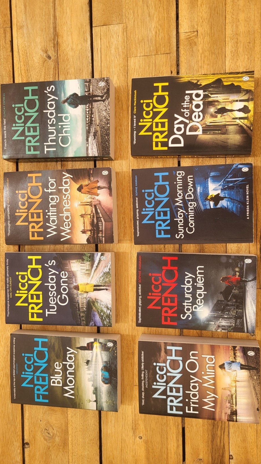 Nicci French - Frieda Klein serie (8 boeken) - ENGELSTALIG, Ophalen of Verzenden, Zo goed als nieuw, Nicci French