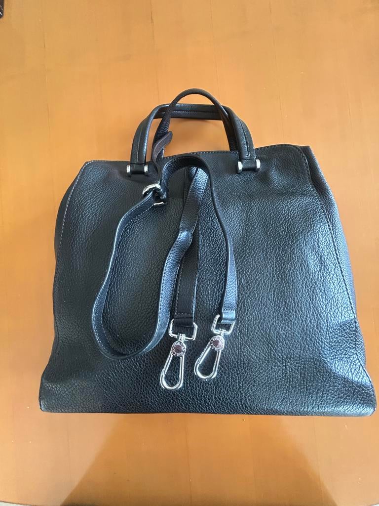 Furla Business Travel Bag met draagband, Ophalen, 40 tot 60 cm, 30 cm of meer, Zwart