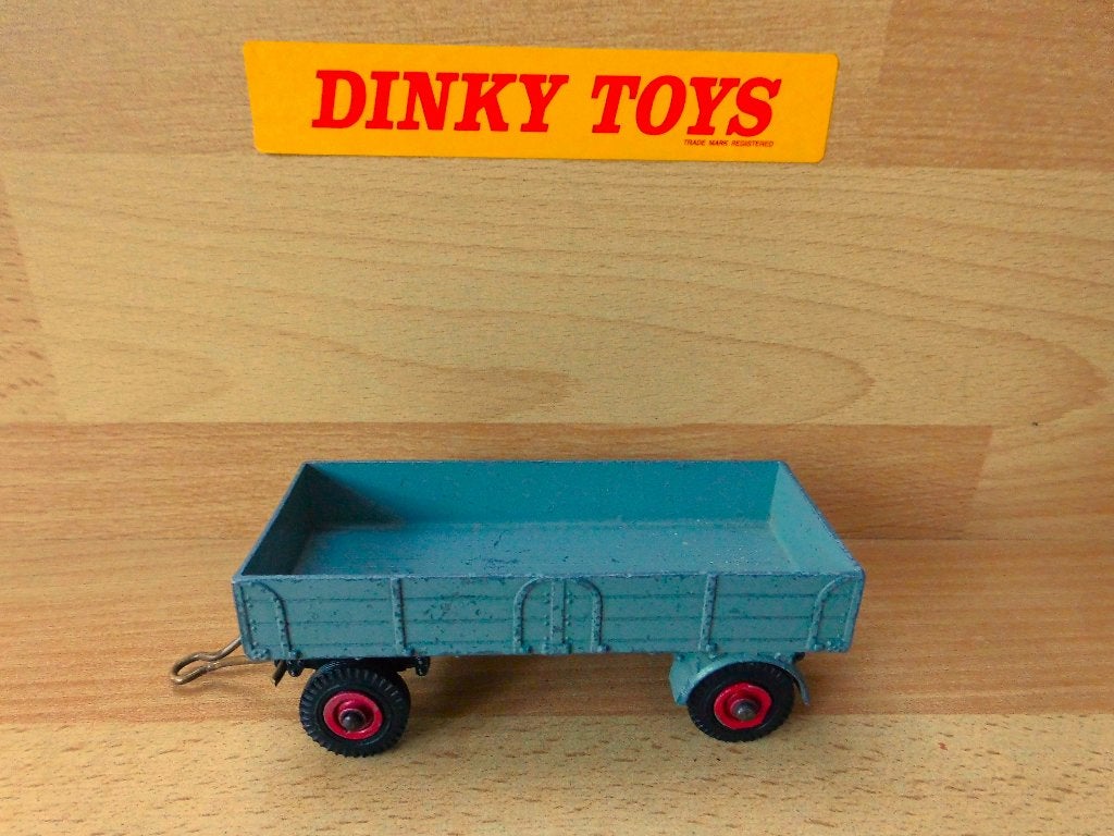 Dinky Toys No. 551 grote grijze aanhangwagen / zwarte banden, Ophalen of Verzenden, Gebruikt, Bus of Vrachtwagen, Dinky Toys