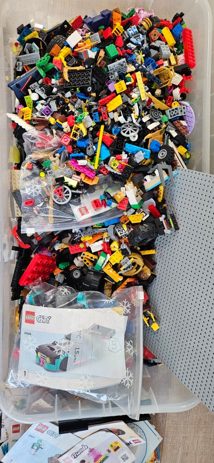 Grote bak vol LEGO: Ninjago, auto's en meer!, Kinderen en Baby's, Speelgoed | Duplo en Lego, Ophalen, Gebruikt, Lego, Inclusief extra onderdelen