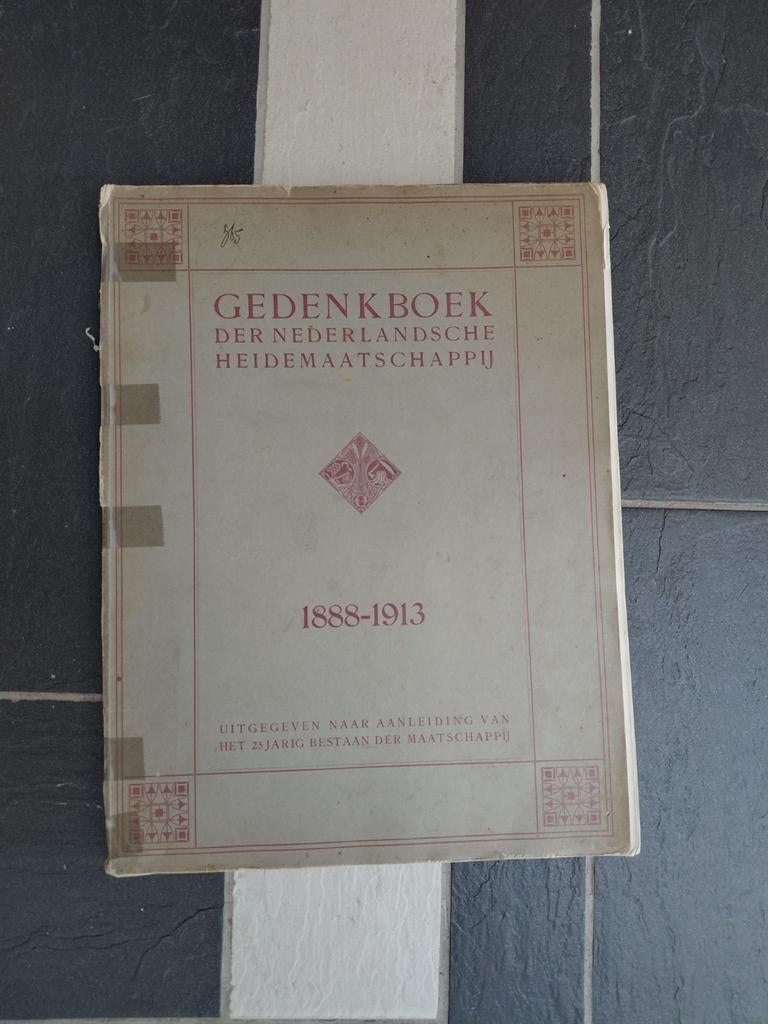 Gedenkboek Nederlandse Heidemaatschappij 1888-1913, Ophalen of Verzenden, Gelezen