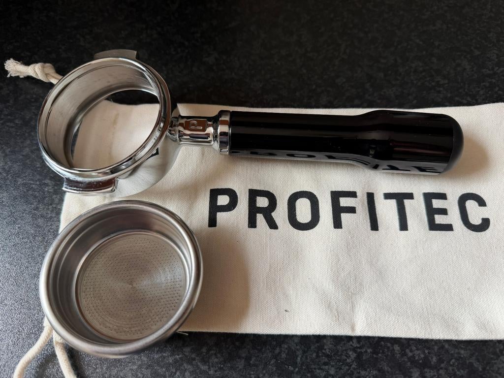 Profitec naked Portafilter 58mm met 20g filterbakje., Ophalen of Verzenden, Zo goed als nieuw, Overige merken, Barista-accessoire
