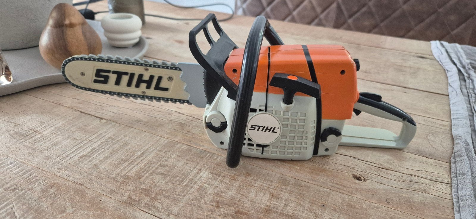 Stihl kettingzaag kinderkettingzaag decoratie ?, Ophalen, Gebruikt, Jongen of Meisje