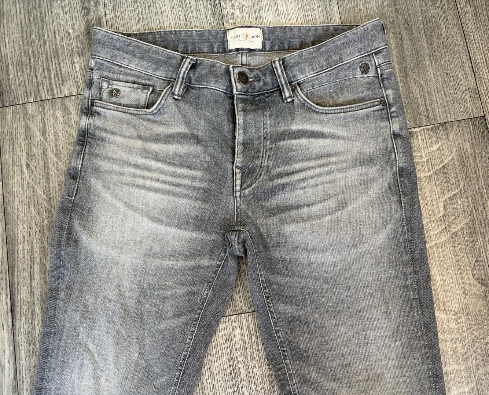 Cast Iron Jeans, Ophalen of Verzenden, Gedragen, Grijs, W32 (confectie 46) of kleiner
